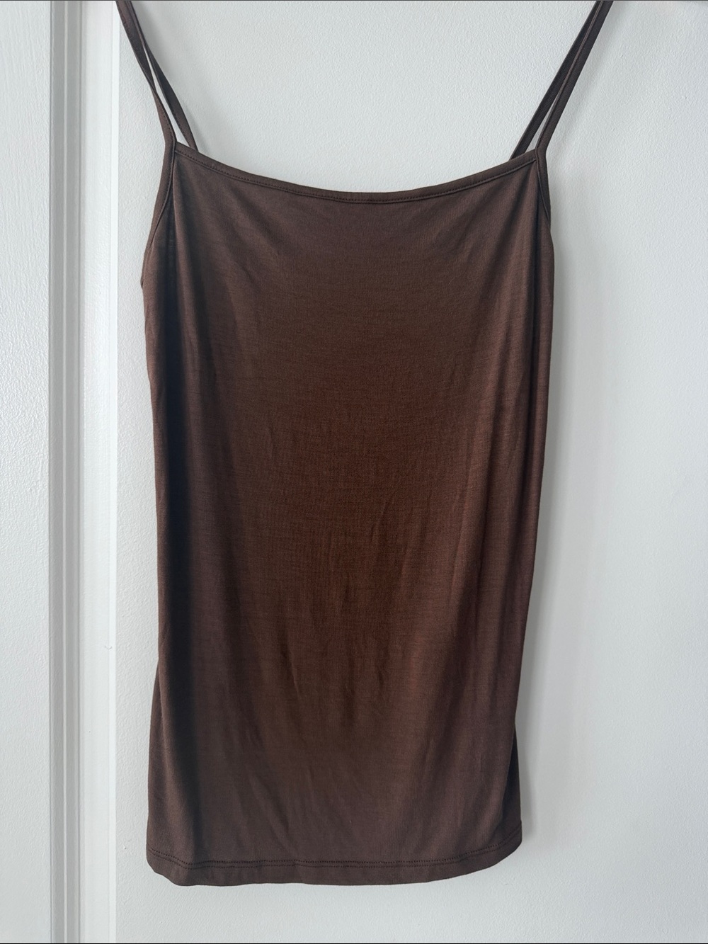 Max Mara Classic Brown Spaghetti Strap Tank Top vest under garment small